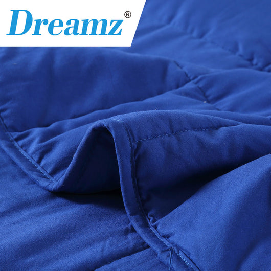 DreamZ Weighted Blanket Heavy Gravity Deep Relax 5KG Adult Double Navy