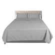 DreamZ Bedspread Coverlet Set Quilted Comforter Soft Pillowcases Queen Grey