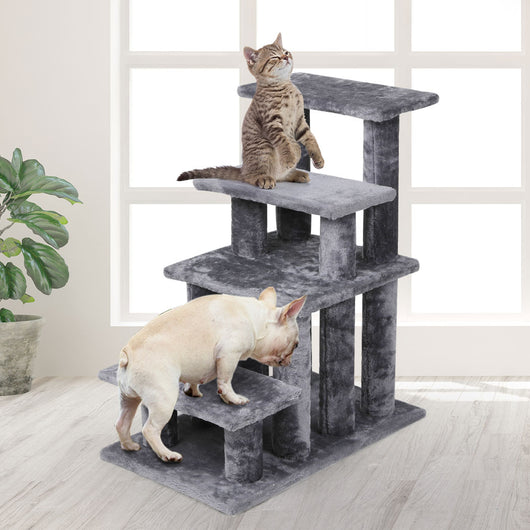 Cat Tree Beastie Scratching Post Pet Scratcher Condo Tower Scratcher Dog Climbing Grey