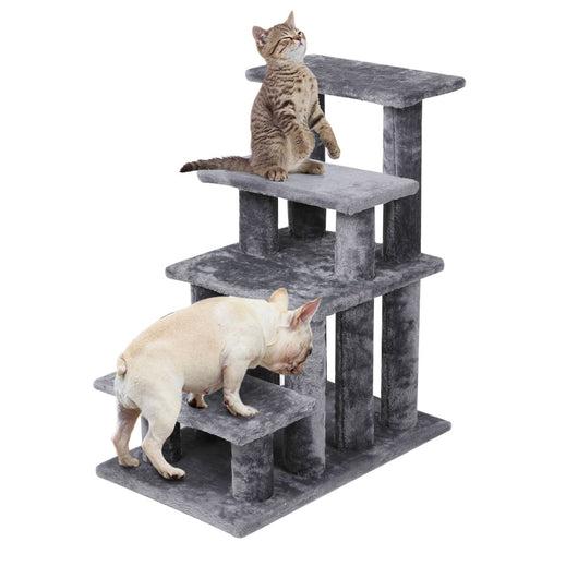 Cat Tree Beastie Scratching Post Pet Scratcher Condo Tower Scratcher Dog Climbing Grey