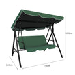 Levede Swing Chair Hammock Outdoor Furniture Garden Canopy Cushion Bench Green