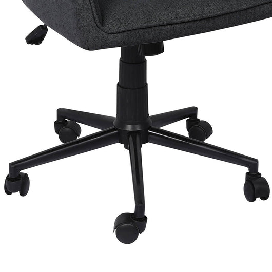 Levede Office Chair Fabric Computer Gaming Chairs Executive Adjustable Black