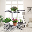 Levede Plant Stand Outdoor Indoor Metal Flower Pots Rack Corner Planter Shelf