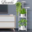 Levede Plant Stand Outdoor Indoor Flower Pots Rack Garden Shelf White 120CM