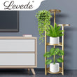 Levede Plant Stand Outdoor Indoor Flower Pots Rack Garden Shelf Gold 100CM