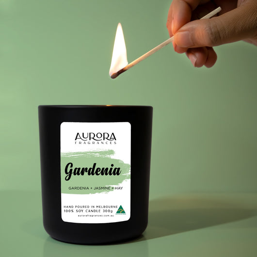 Aurora Gardenia Scented Soy Candle Australian Made 300g 2 Pack