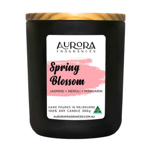 Aurora Spring Blossom Scented Soy Candle Australian Made 300g