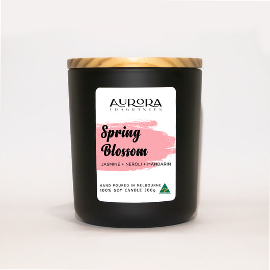 Aurora Spring Blossom Scented Soy Candle Australian Made 300g
