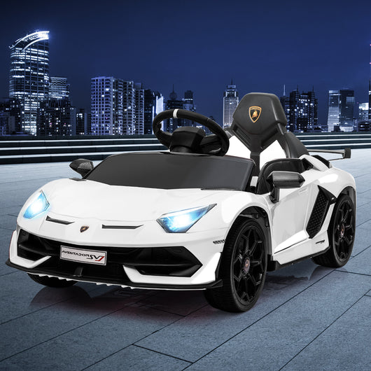 Kids Ride On Car Lamborghini SVJ Licensed Electric Dual Motor Toy Remote Control